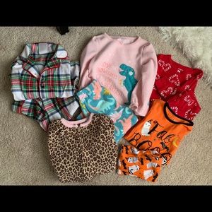 Bundle of 5 Fall/Winter 2T pajamas